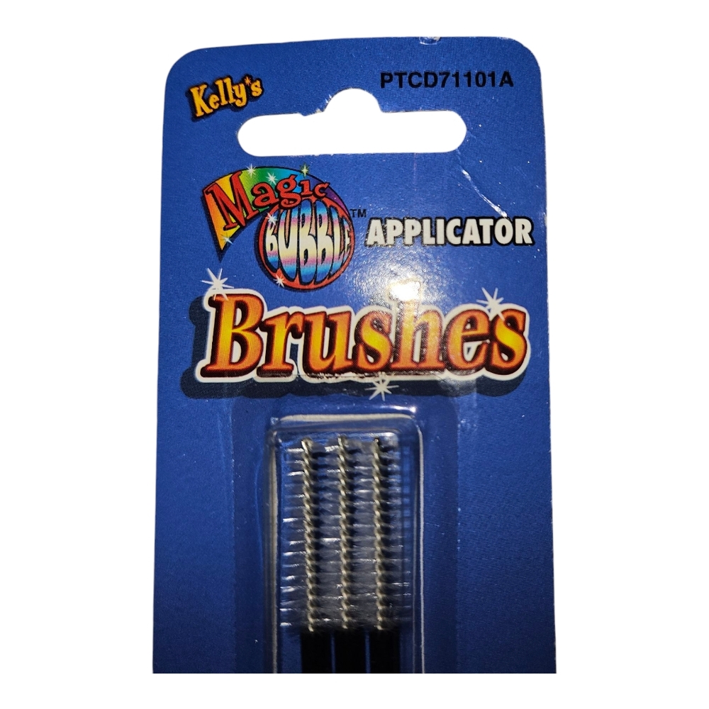 Kelly's Magic Bubble Applicator Brushes Set of 3 New in Package